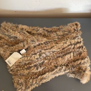 Bianca Nygard Rabbit Fur Scarf- New with Tags.